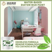 China Water-Based Diatom Mud Environmental Protection Coating Interior Latex Paint for Kids Fireproof Emulsion Wall Paint for Interior Decoration